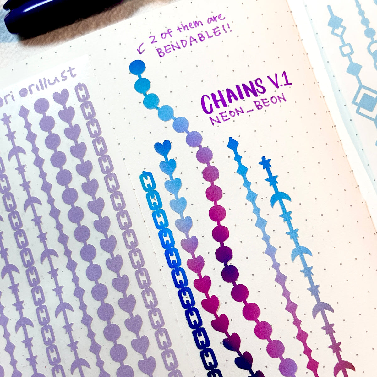 Deco Cut Sticker - Chains V.1
