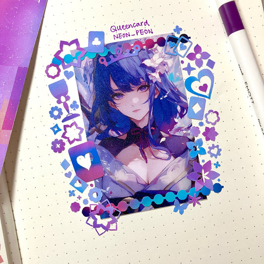 Deco Cut Sticker - Queencard