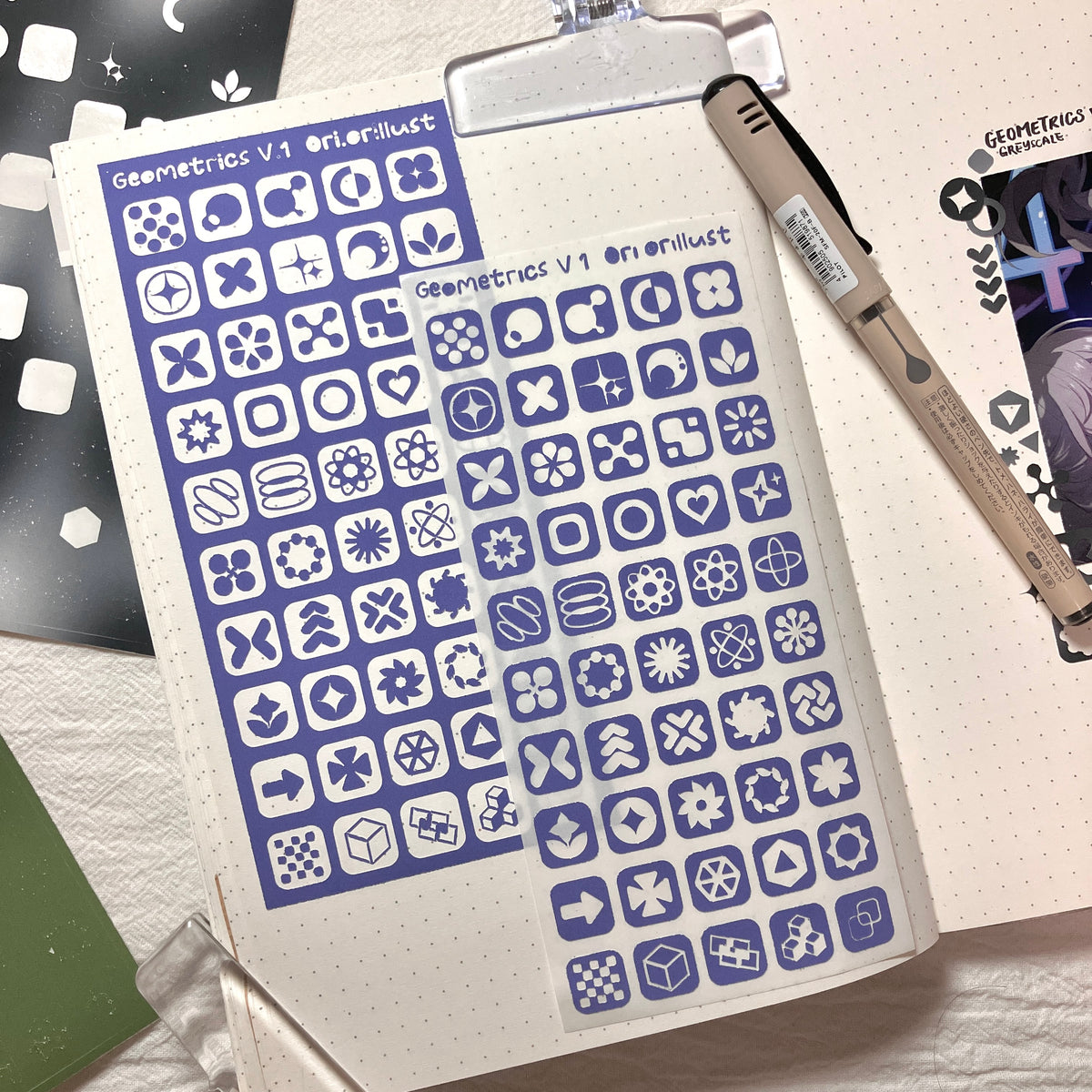 Deco Cut Sticker - Geometrics V.1