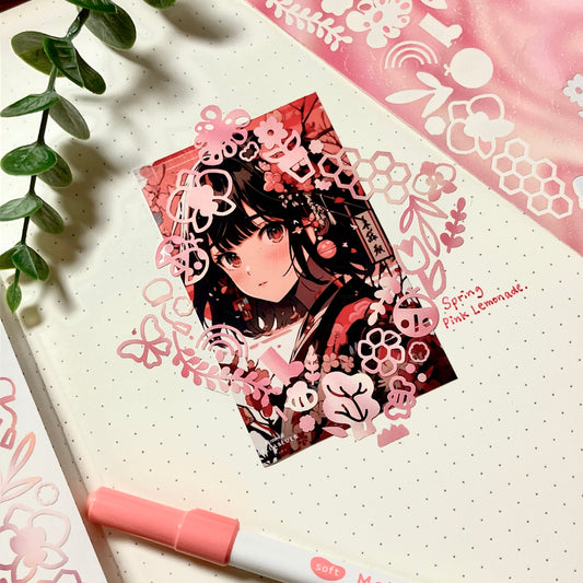Deco Cut Sticker - Spring