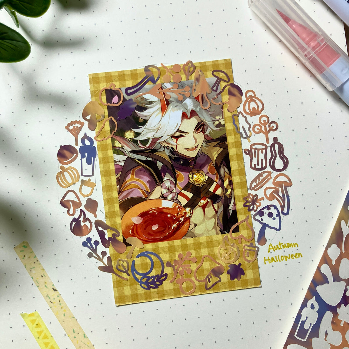 Deco Cut Sticker - Autumn