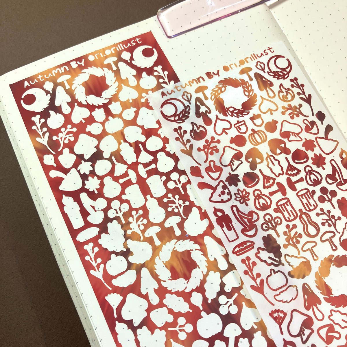 Deco Cut Sticker - Autumn