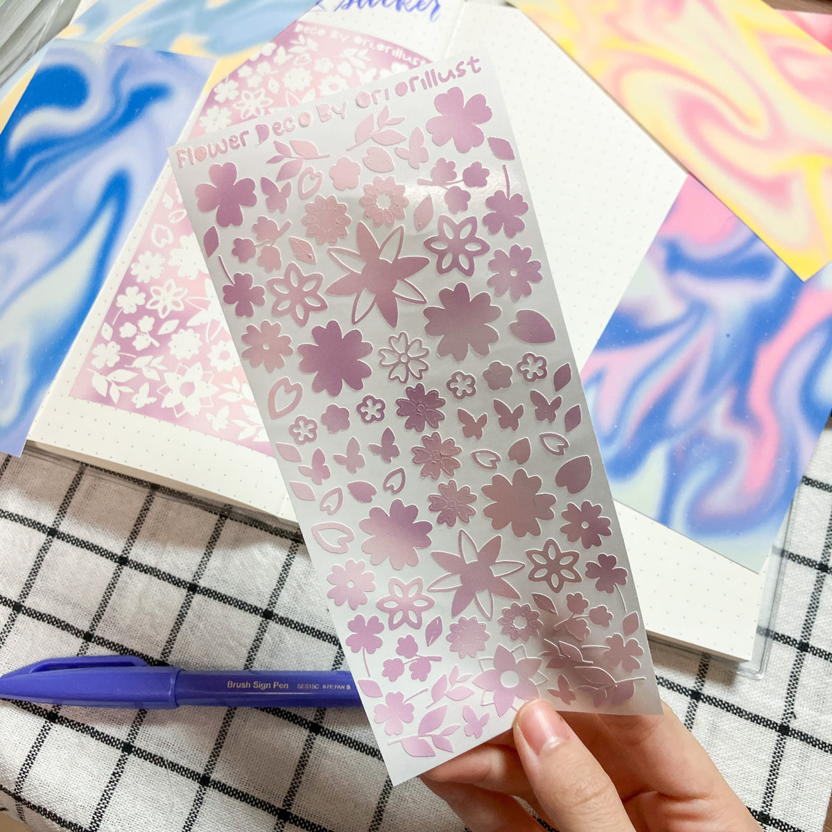 Deco Cut Sticker - Flowers