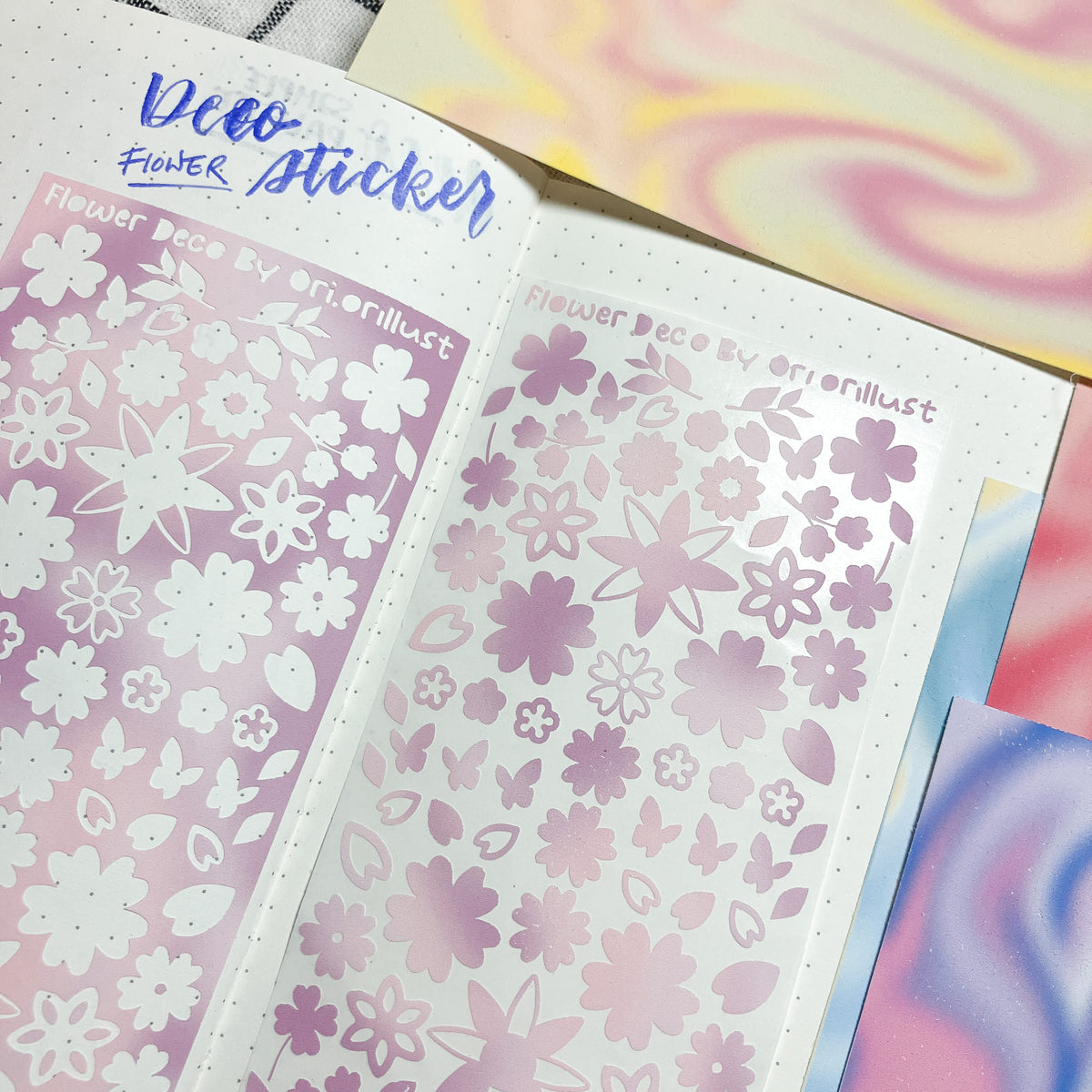 Deco Cut Sticker - Flowers