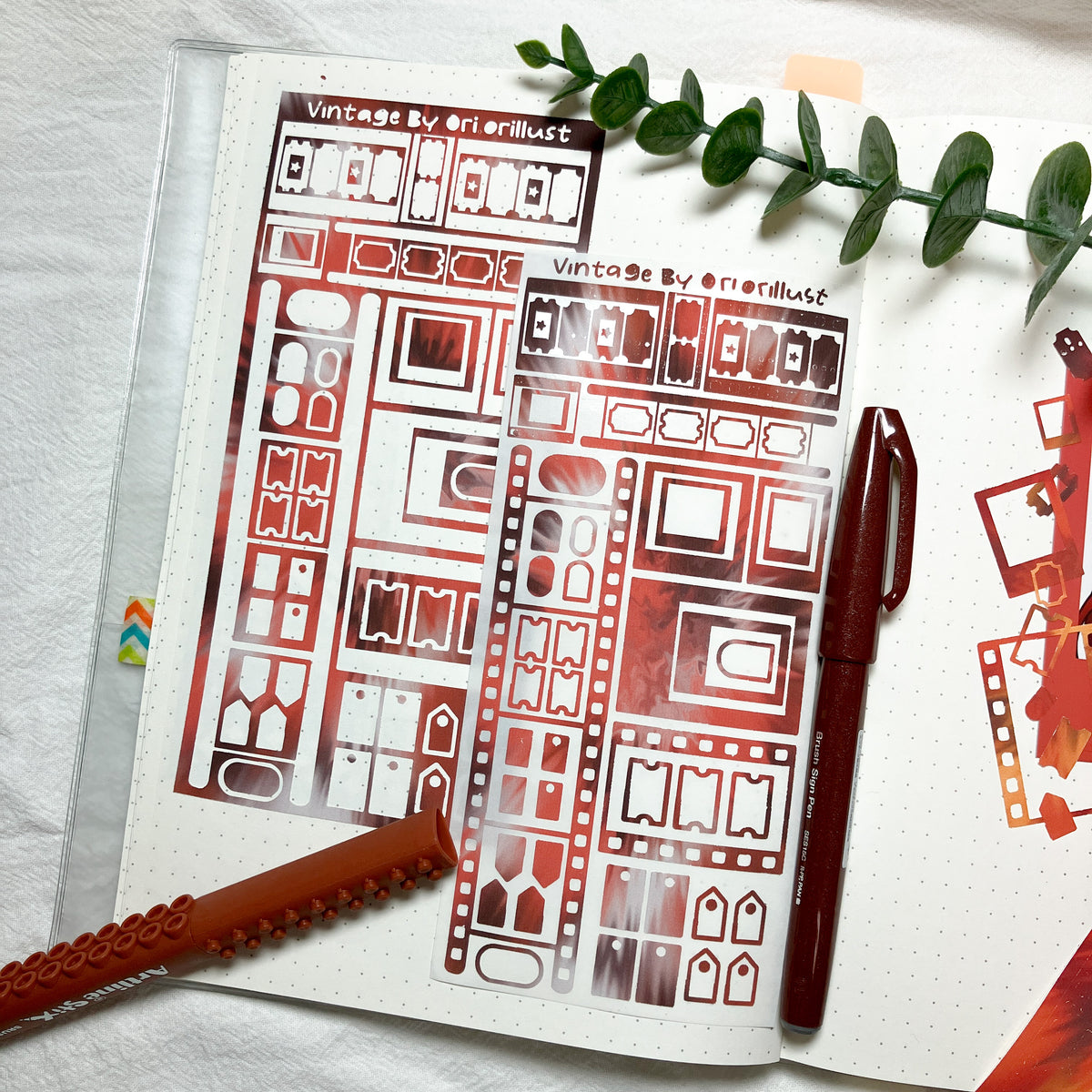 Deco Cut Sticker - Vintage
