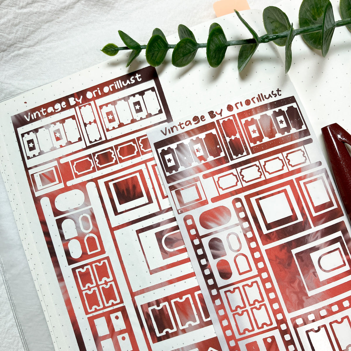 Deco Cut Sticker - Vintage