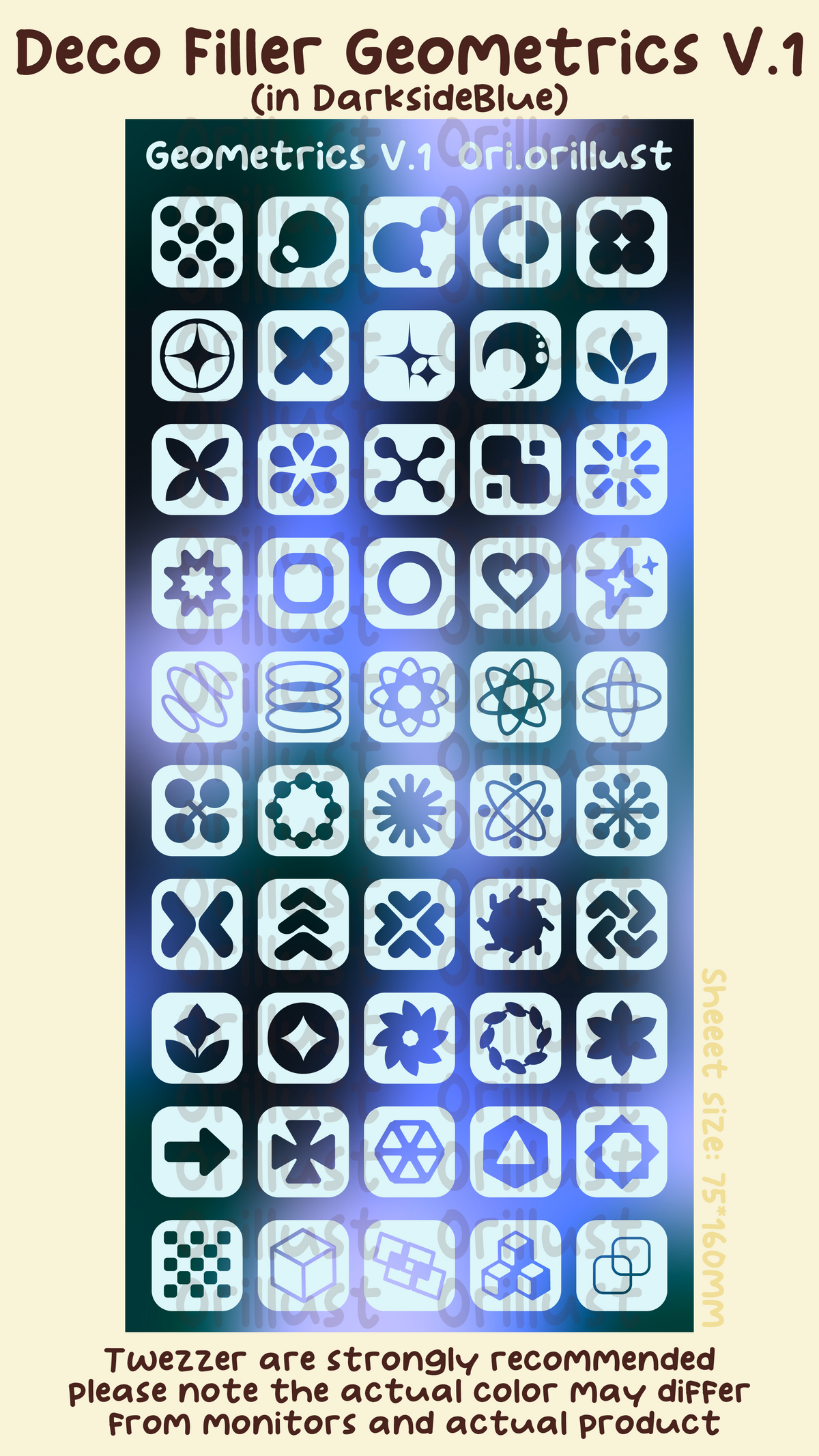 Deco Cut Sticker - Geometrics V.1