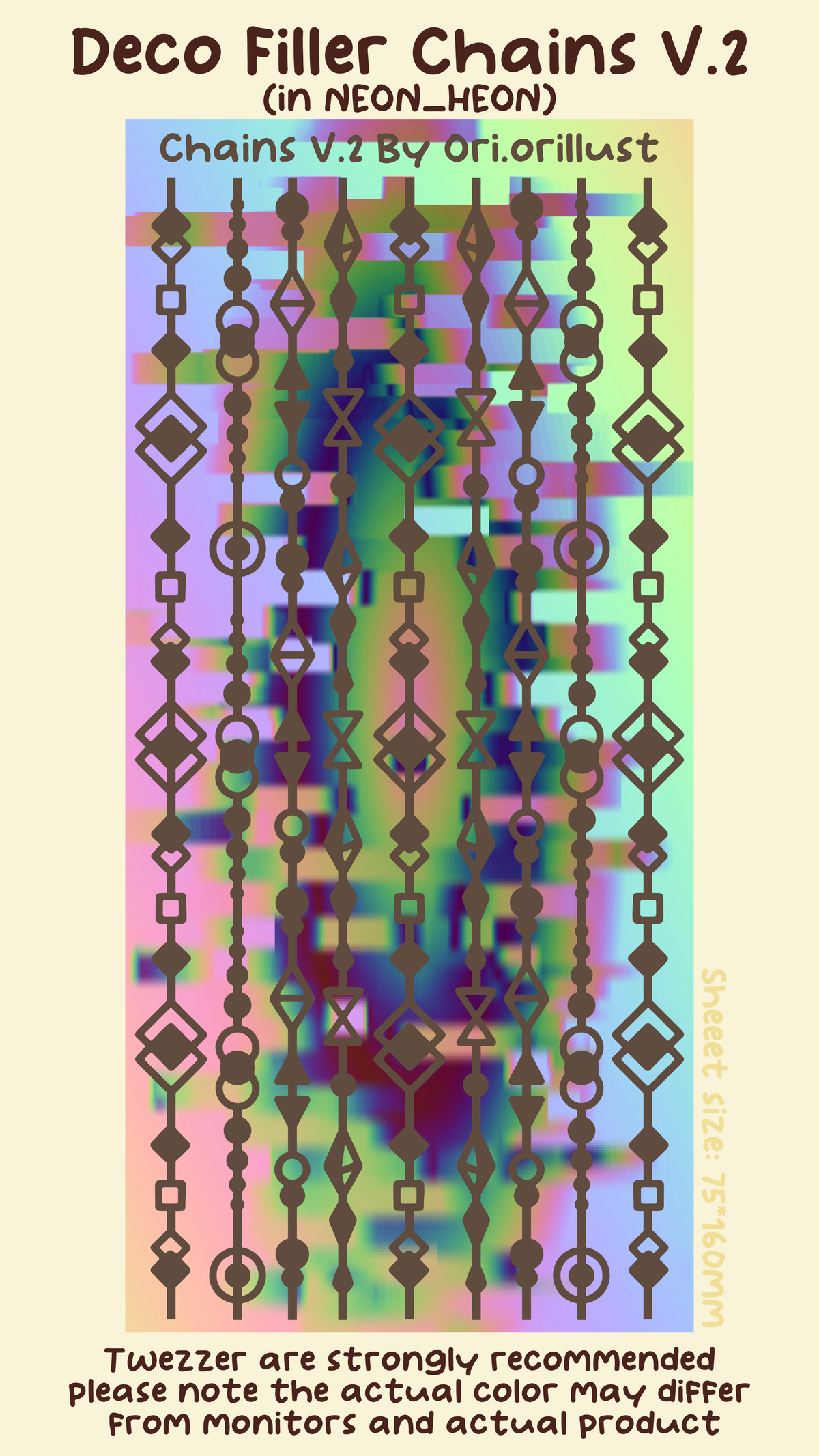Deco Cut Sticker - Chains V.2